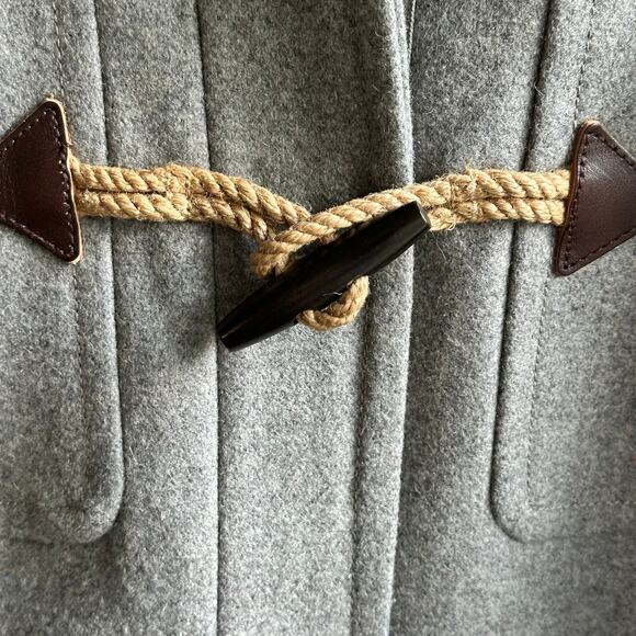 J Crew Classic Duffle Toggle Hooded Coat Melton Wool - Picture 6 of 9